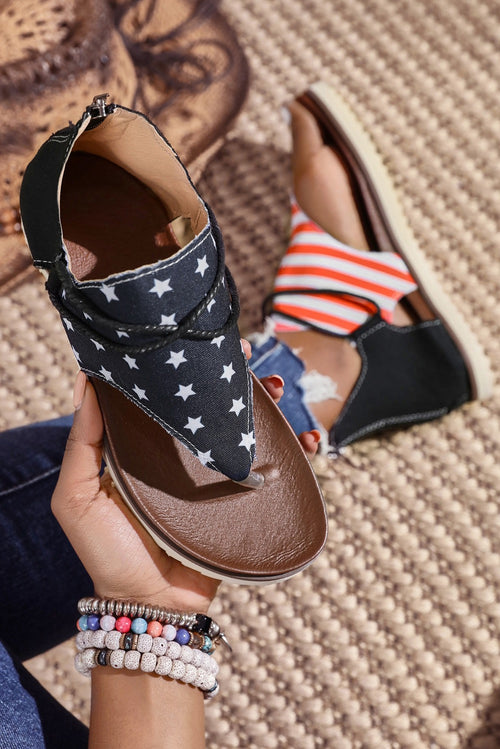 American Flag Sandals