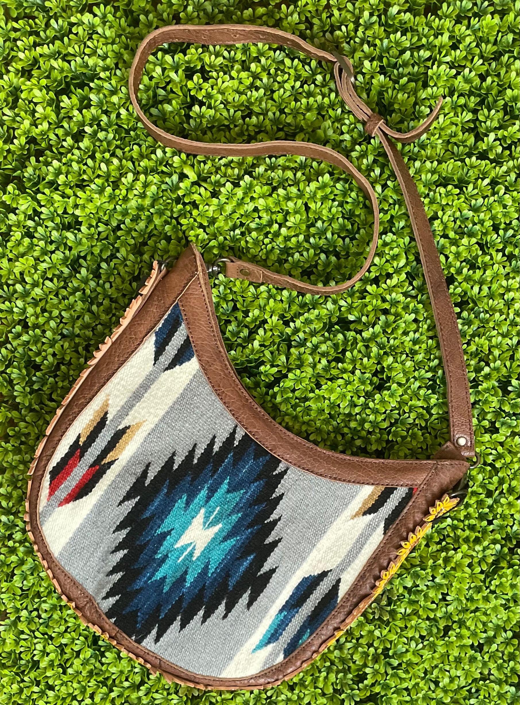 Aztec sunflower cross body
