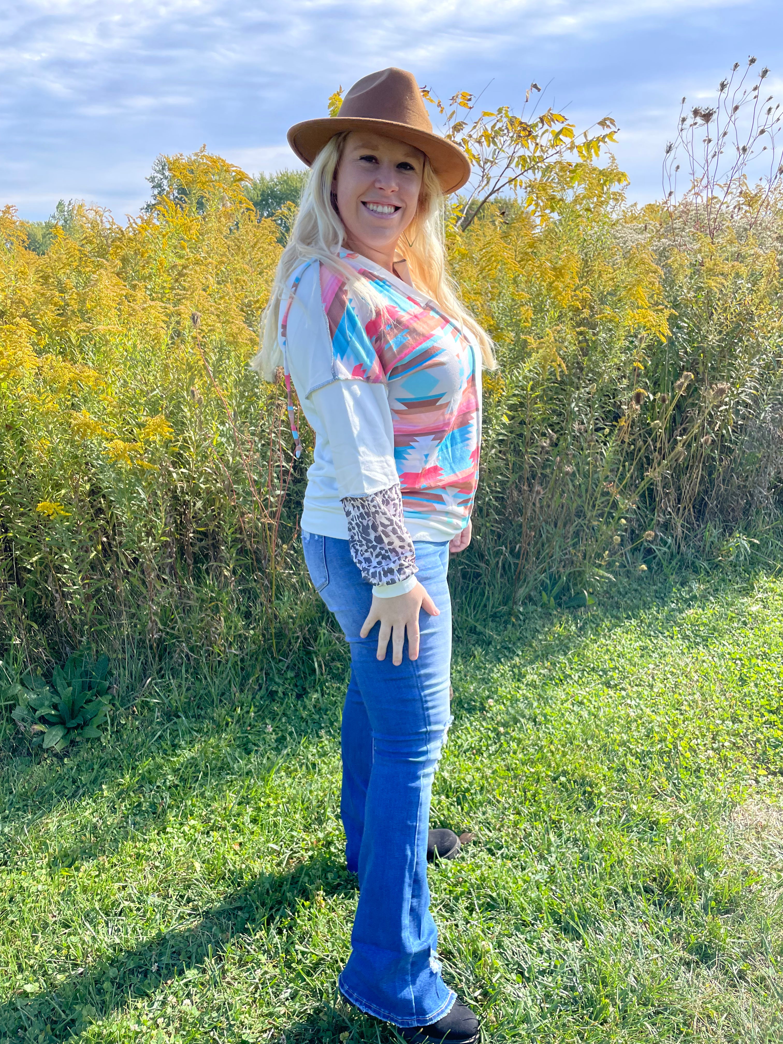 Aztec Leopard Long Sleeve